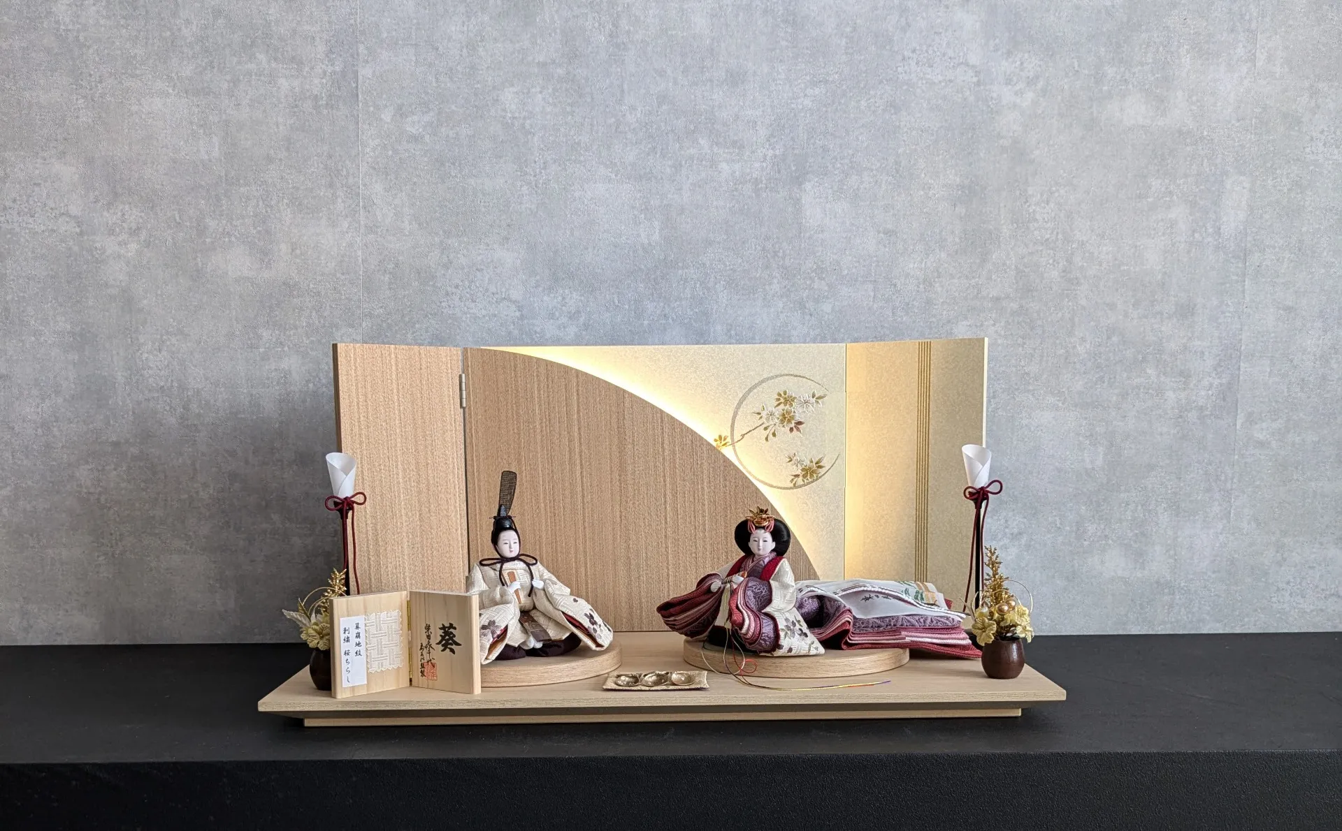 柴田家千代 『月に桜』