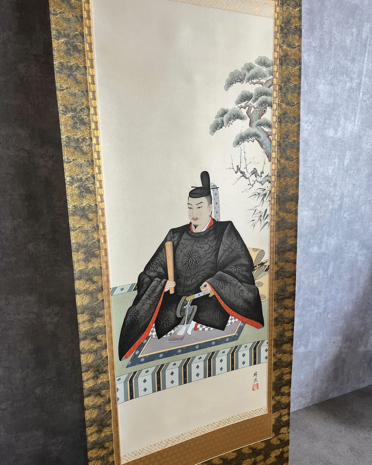 【掛け軸】菅原公卸像 古田瑞洸