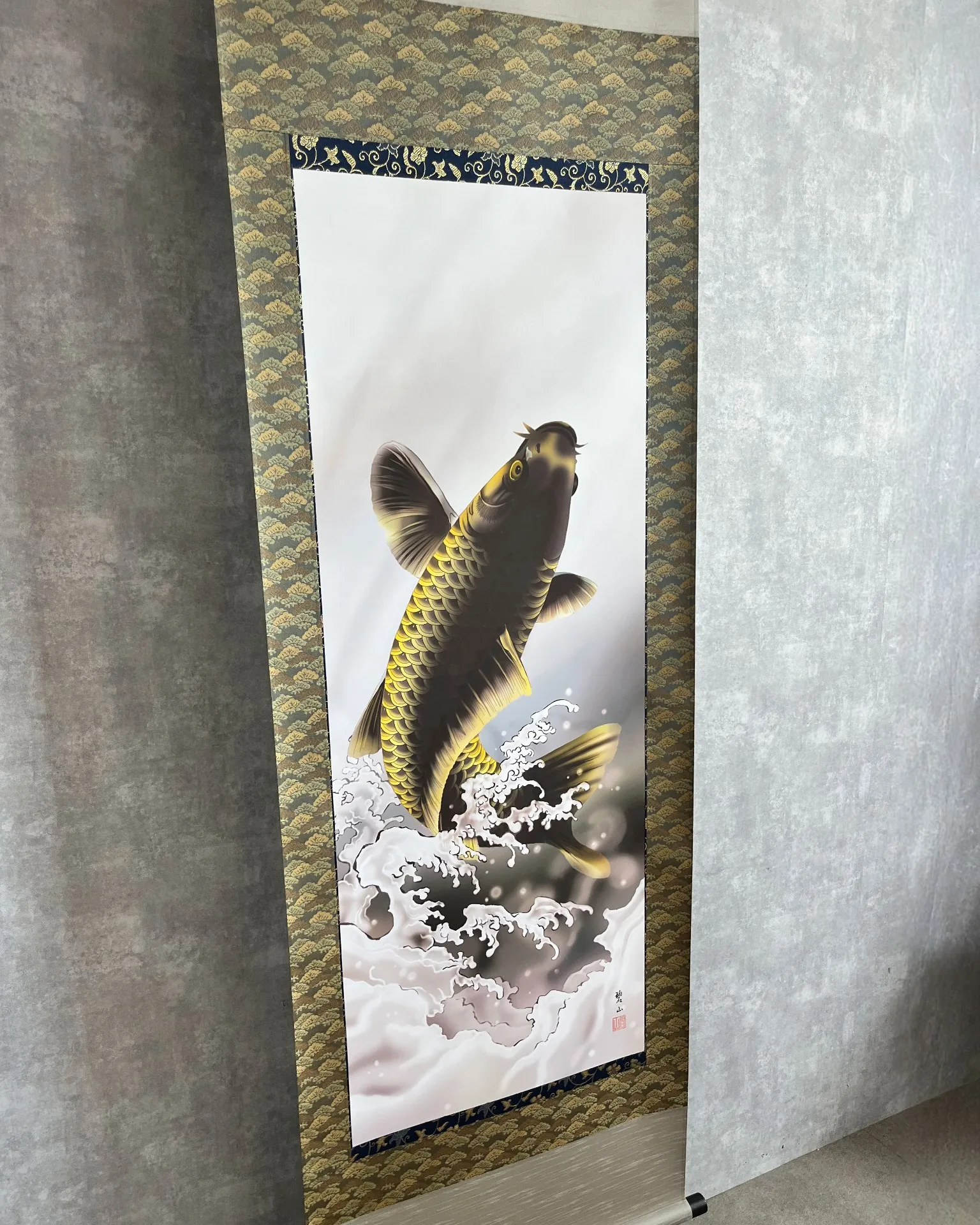 【掛け軸】大昇鯉