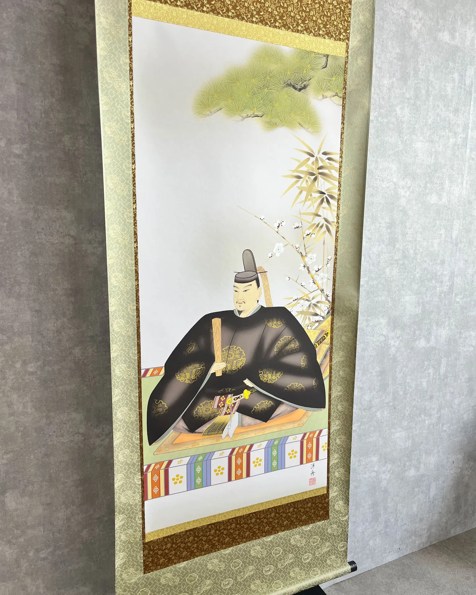 【掛け軸】天神様 小野洋舟