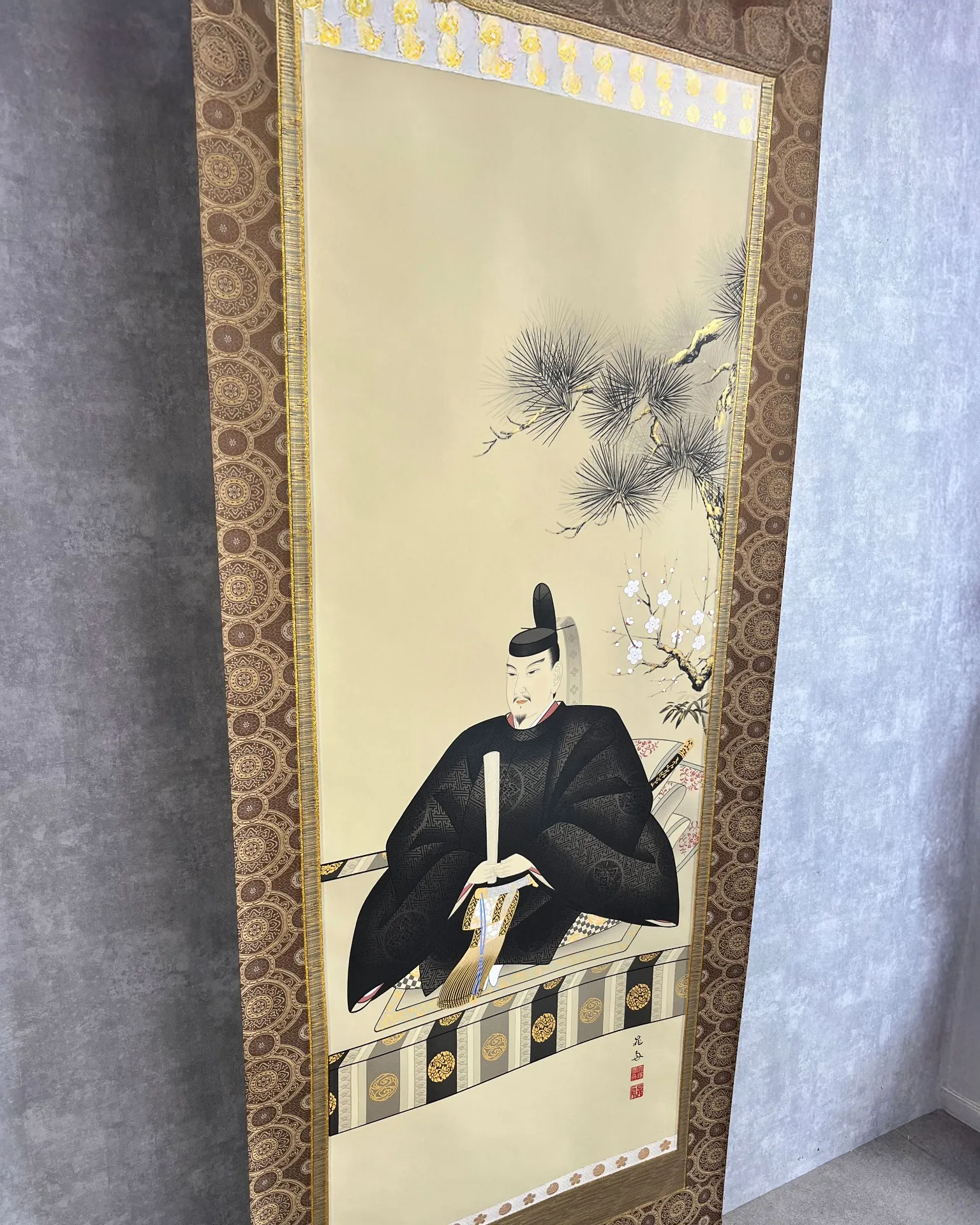 【掛け軸】菅公瀬尊像 大塚晁舟